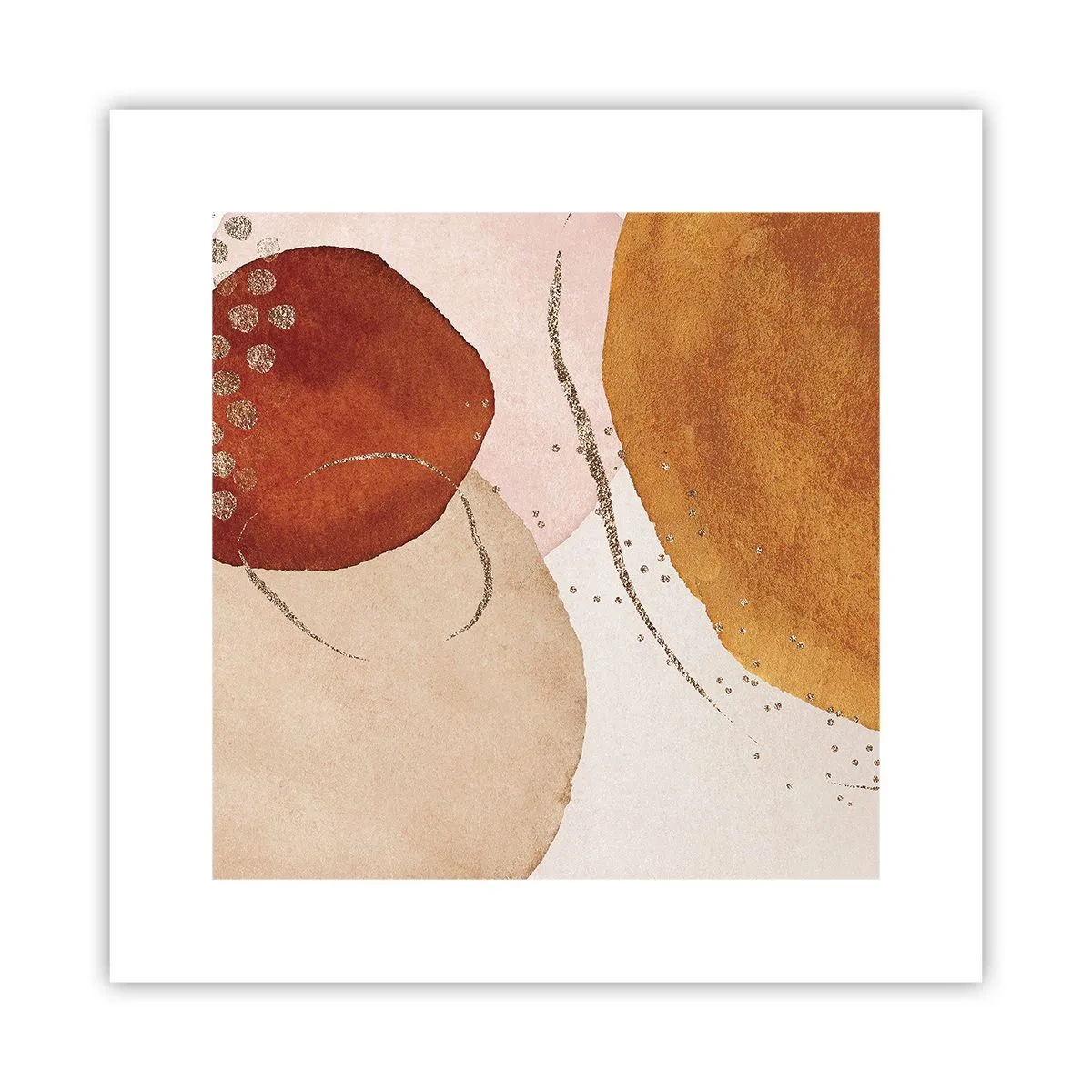 Affiche - Poster - Rondeur et mouvement - 30x30 cm