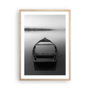 Affiche dans un chêne clair - Poster - Nostalgie et mélancolie - 50x70 cm