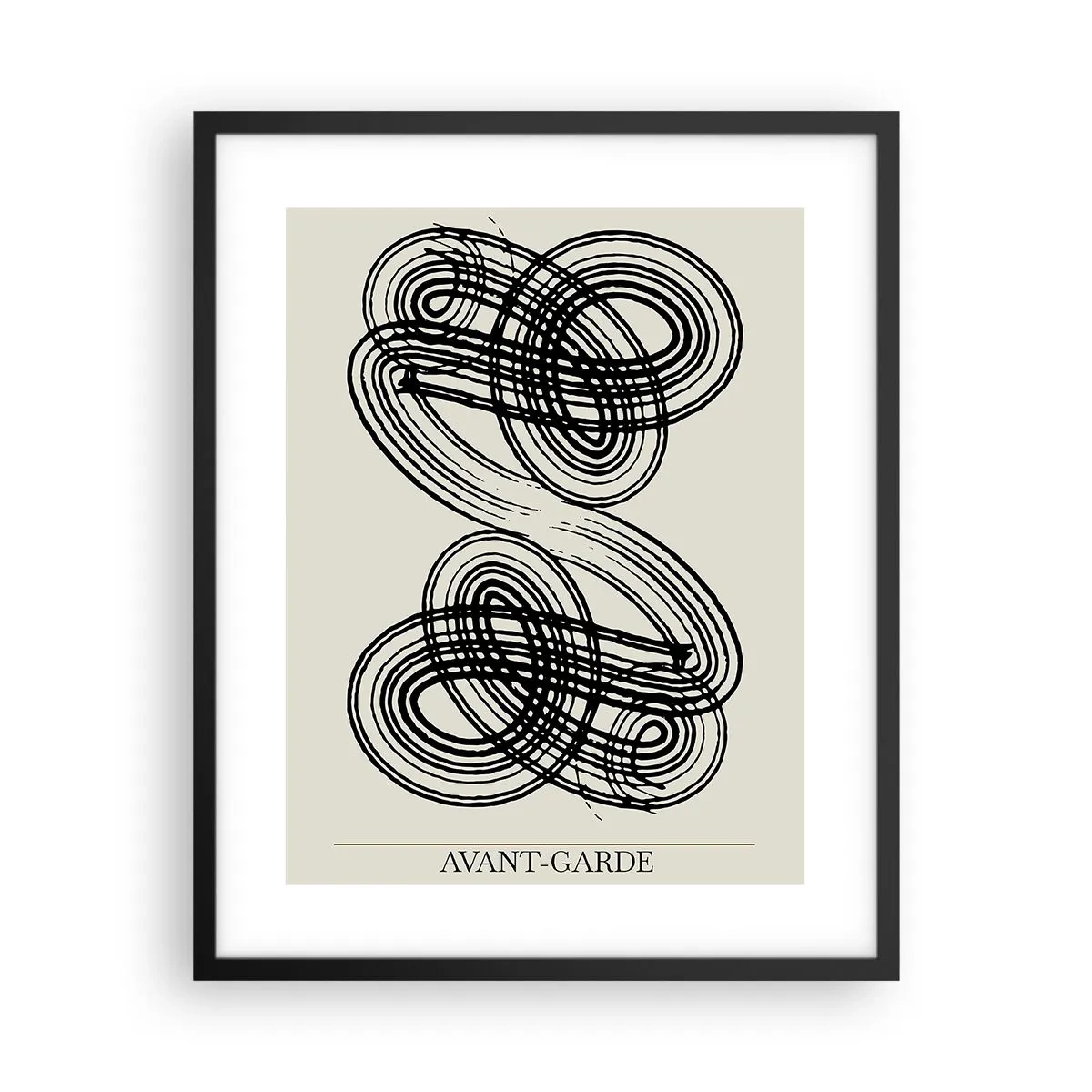 Affiche dans un cadre noir - Poster - C'est venu spontanément - 40x50 cm