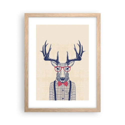 Affiche dans un chêne clair - Poster - Une extravagance amusante - 30x40 cm