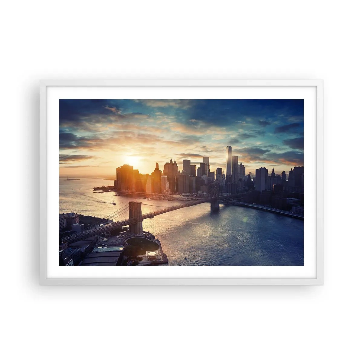 Affiche dans un cadre blanc - Poster - Monument de la culture occidentale - 70x50 cm
