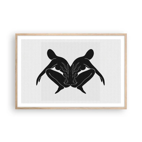 Affiche dans un chêne clair - Poster - Une âme commune - 91x61 cm