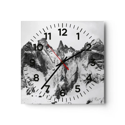 Horloge murale - Pendule murale - Crête dangereuse de granit - 30x30 cm