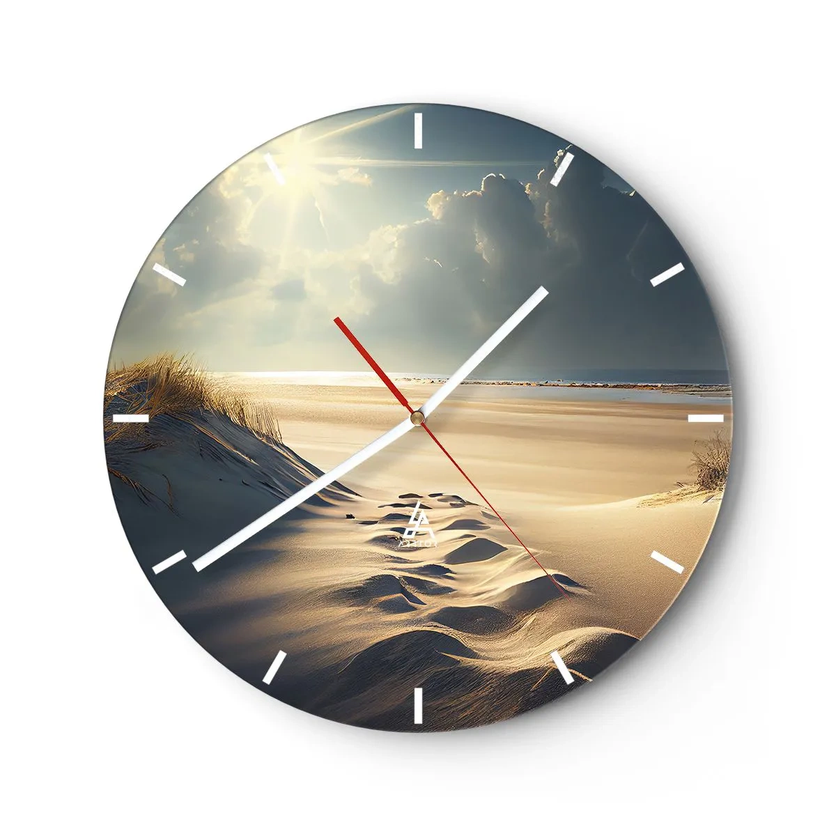 Horloge murale - Pendule murale - Un paysage apaisant - 40x40 cm