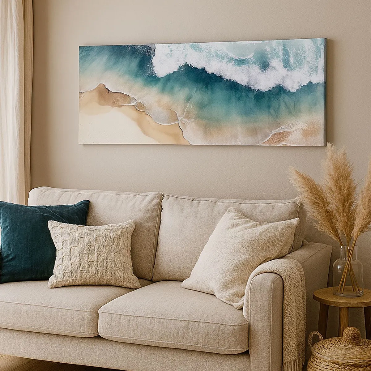 Impression sur toile - Image sur toile - La rencontre éternelle - 100x40 cm