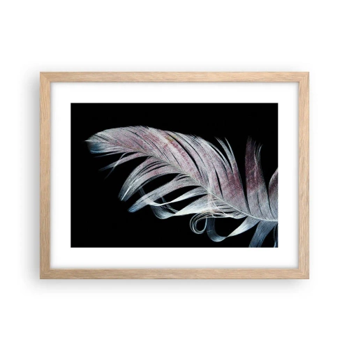 Affiche dans un chêne clair - Poster - Pensez au toucher - 40x30 cm