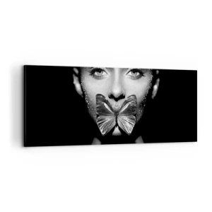 Impression sur toile - Image sur toile - Baiser papillon - 100x40 cm