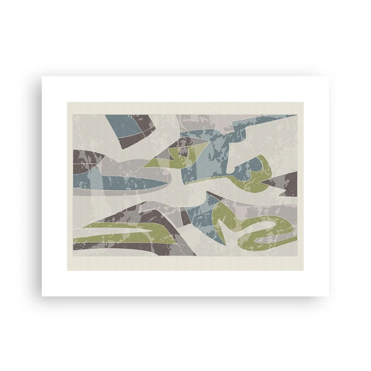 Affiche - Poster - Composition derrière la vitre - 40x30 cm