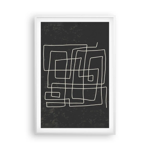 Affiche dans un cadre blanc - Poster - Pas aussi simple - 61x91 cm
