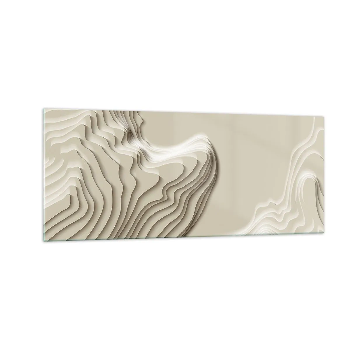Impression sur verre - Image sur verre - Topographie artistique - 100x40 cm