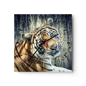 Horloge murale - Pendule murale - Portrait dans les flots de lumière - 40x40 cm