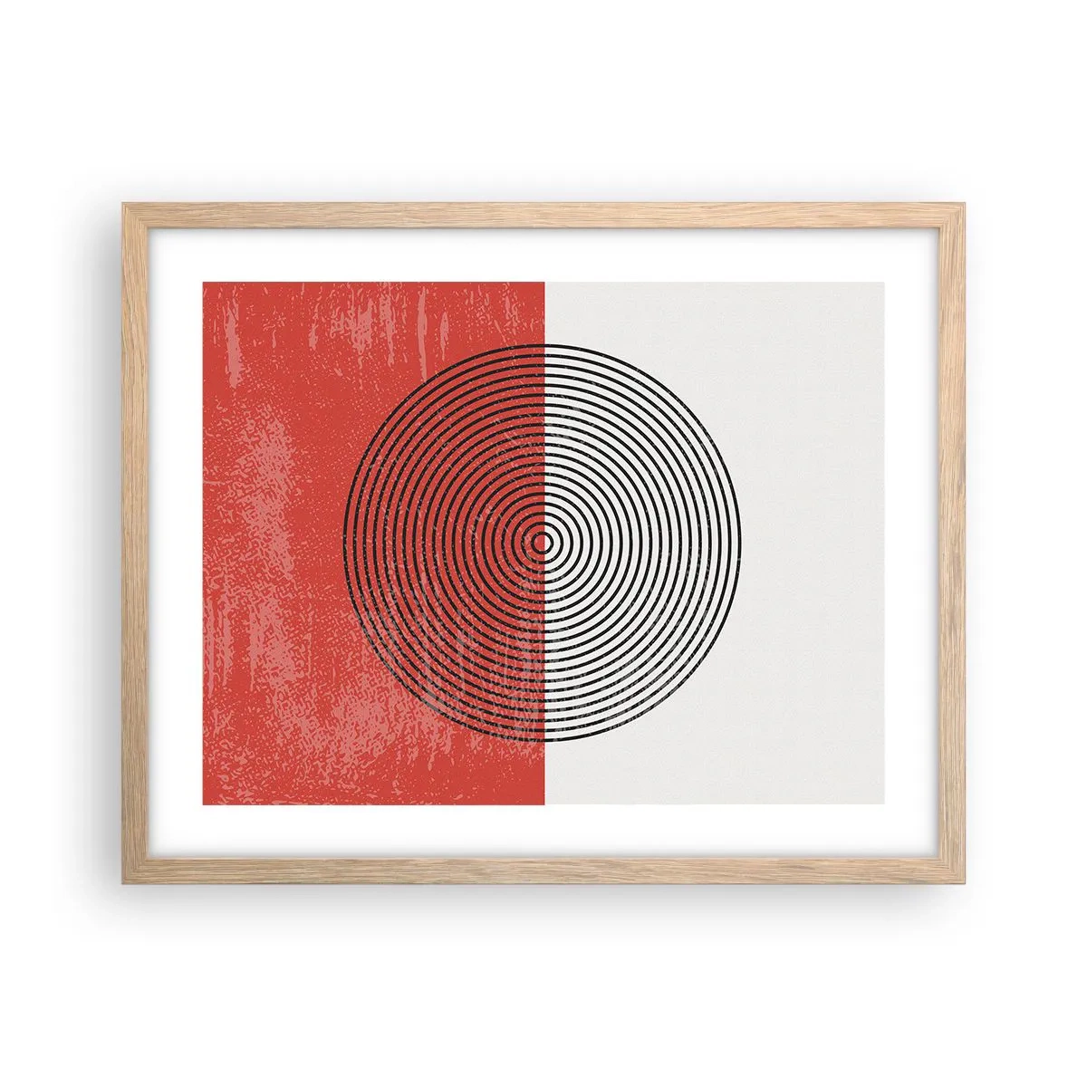 Affiche dans un chêne clair - Poster - Dans le mille - 50x40 cm