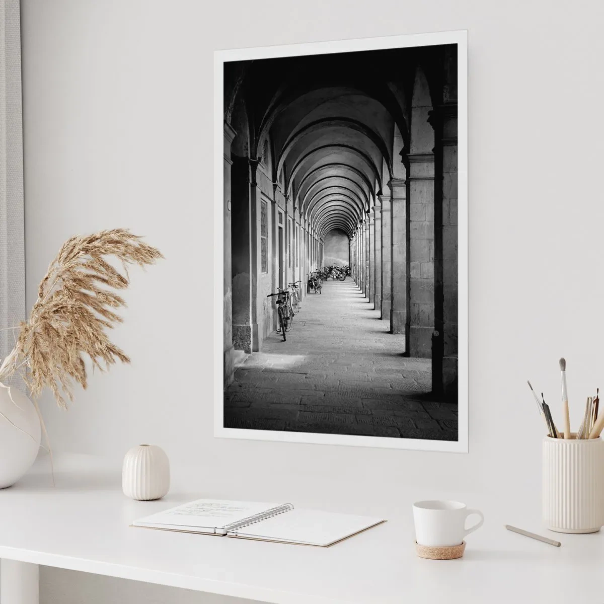 Affiche - Poster - Sous les arcades - 30x40 cm