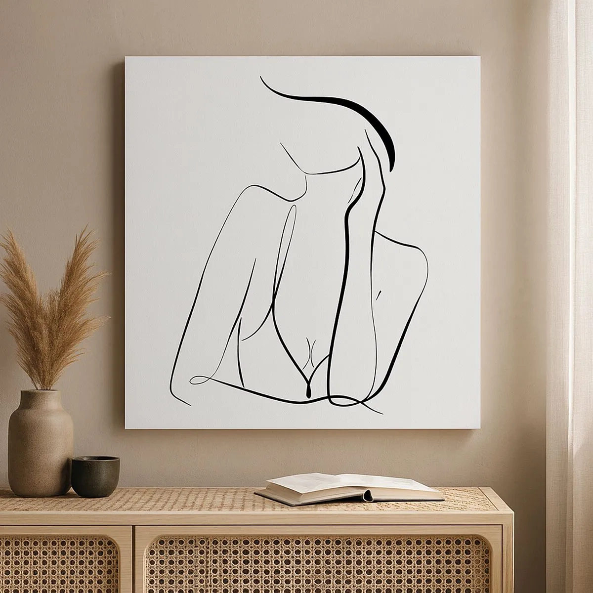 Impression sur toile - Image sur toile - Sur les vague d'un rêve - 30x30 cm