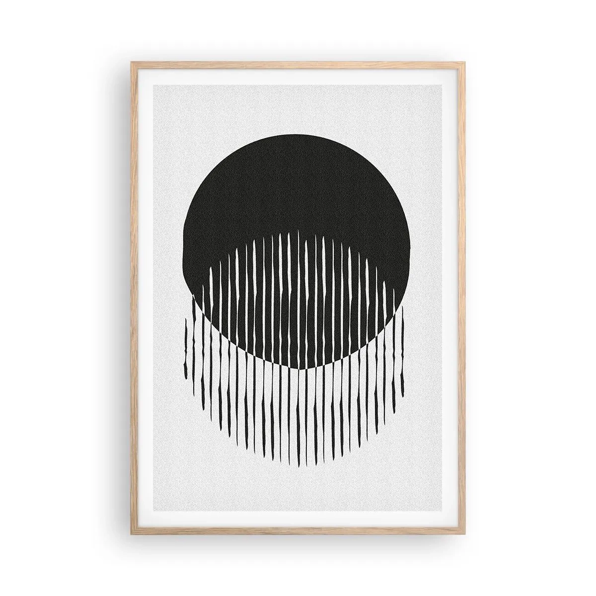 Affiche dans un chêne clair - Poster - Son alter ego - 70x100 cm