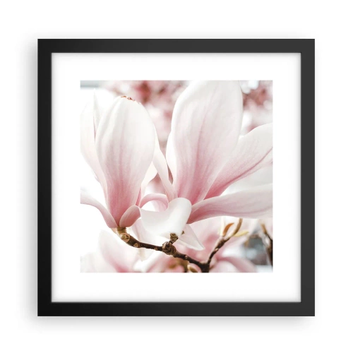 Affiche dans un cadre noir - Poster - Abondance de tendresse - 30x30 cm