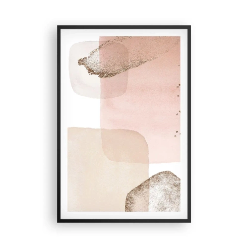 Affiche dans un cadre noir - Poster - Regard à travers la couleur - 61x91 cm