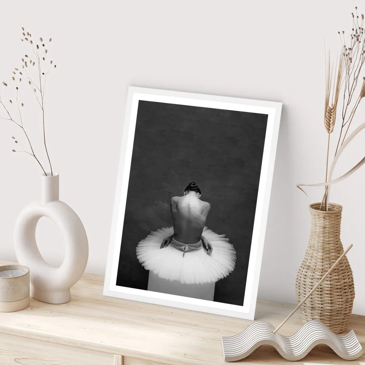 Affiche dans un cadre blanc - Poster - C'est justement en train de fleurir - 50x70 cm