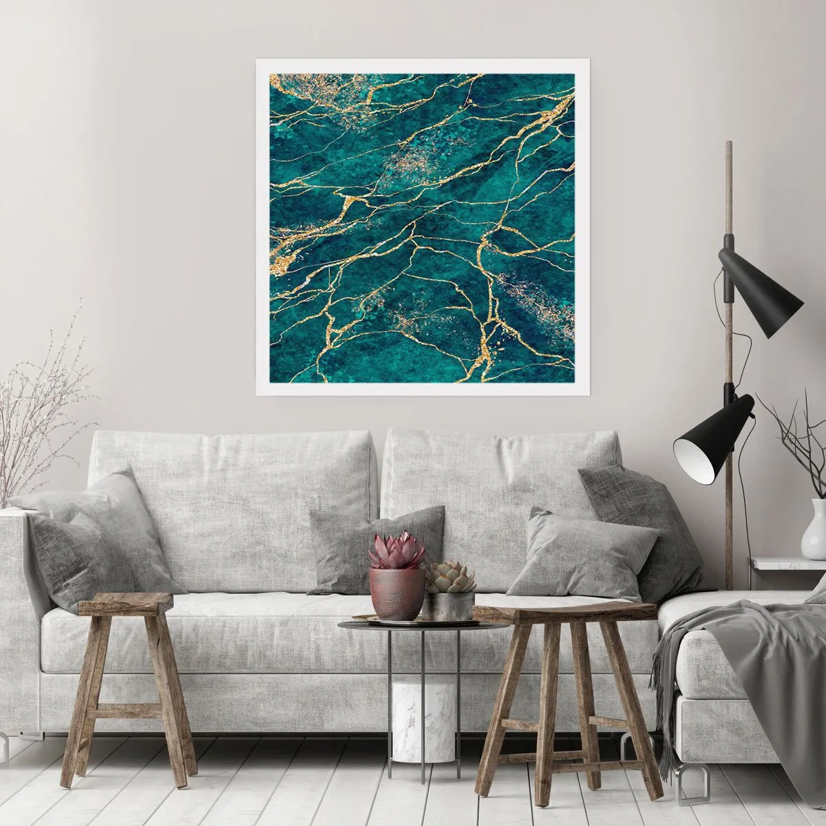 Affiche - Poster - Mine d'or - 60x60 cm