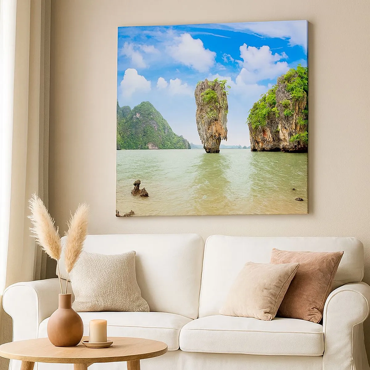 Impression sur toile - Image sur toile - Merveilles rocheuses de la nature - 30x30 cm