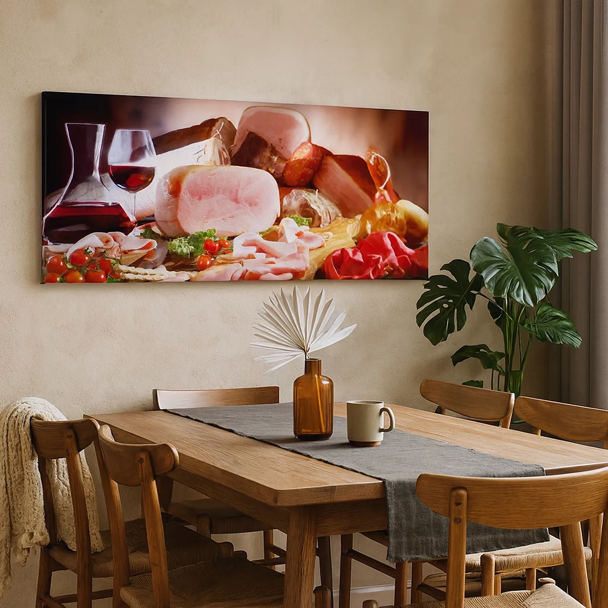 Impression sur toile - Image sur toile - Un rêve culinaire avec une carafe - 30x30 cm