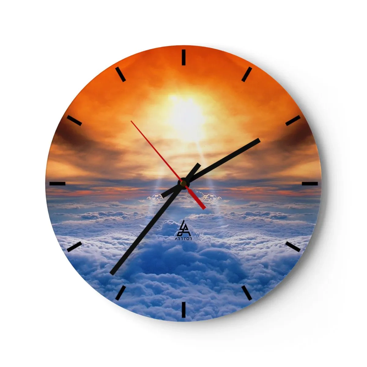 Horloge murale - Pendule murale - Paysage mystique - 40x40 cm