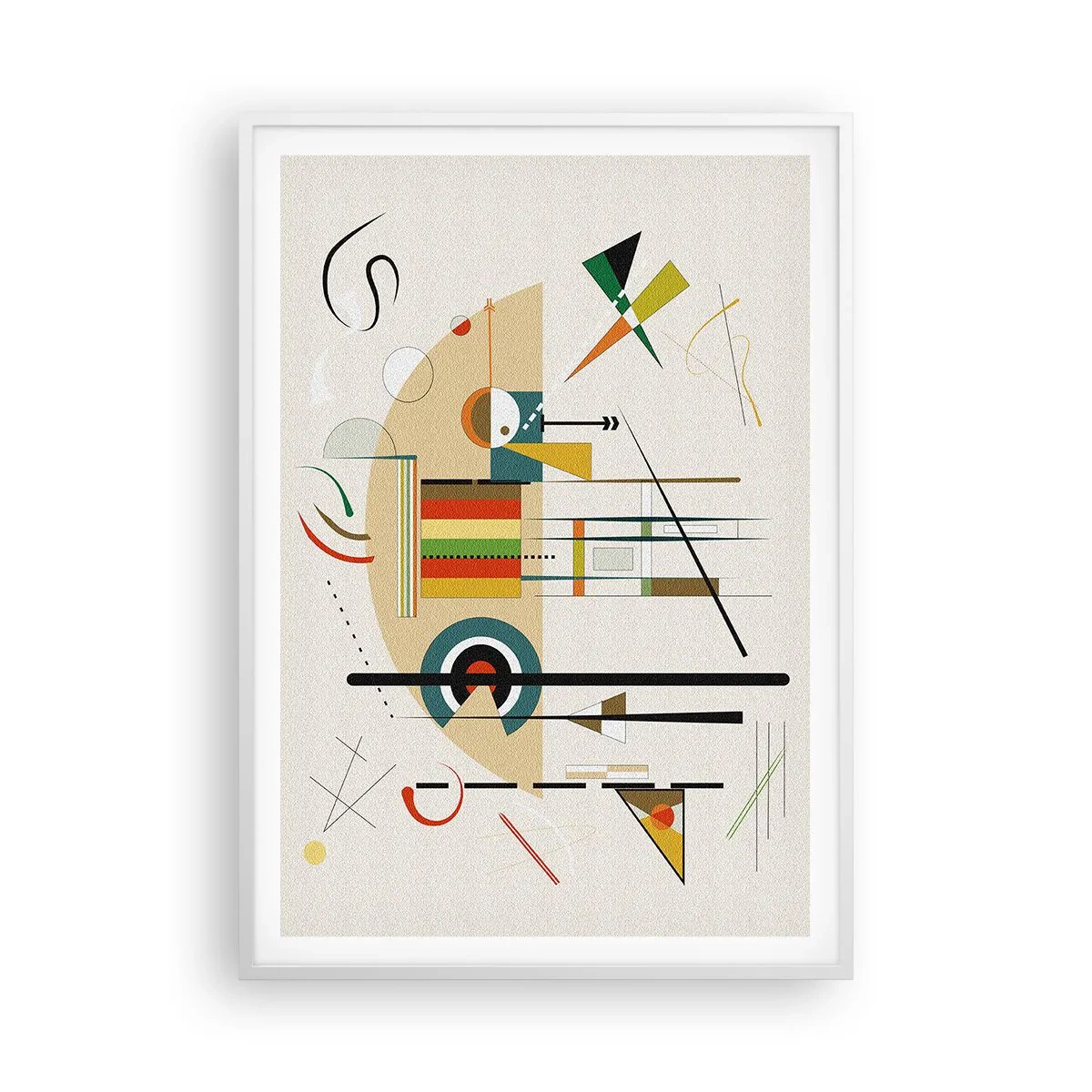 Affiche dans un cadre blanc - Poster - Et le monde s’amuse - 70x100 cm