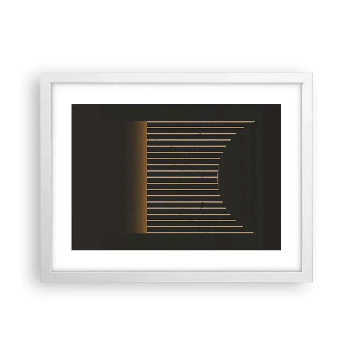 Affiche dans un cadre blanc - Poster - Explorez les ténèbres - 40x30 cm