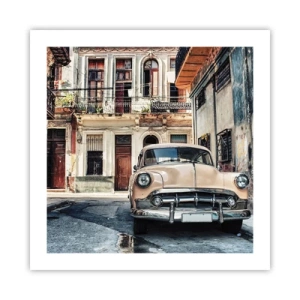 Affiche - Poster - Sieste à La Havane - 50x50 cm