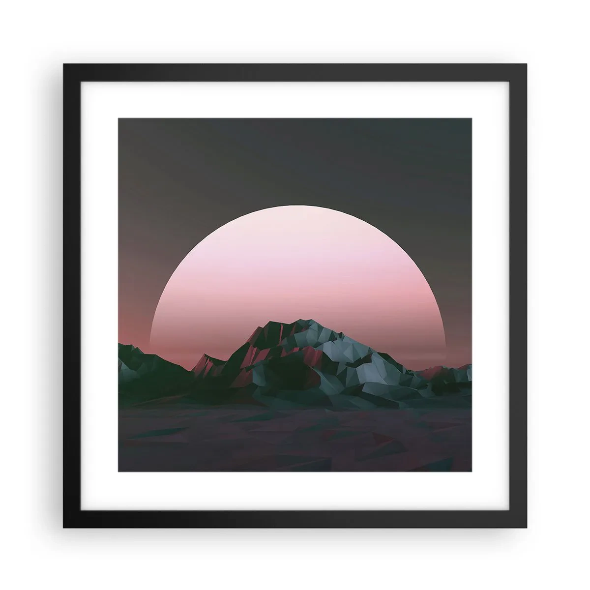 Affiche dans un cadre noir - Poster - Dans une galaxie voisine - 40x40 cm