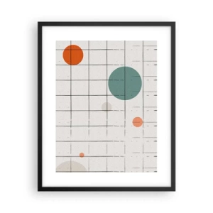 Affiche dans un cadre noir - Poster - Piégé. Nous ou eux ? - 40x50 cm