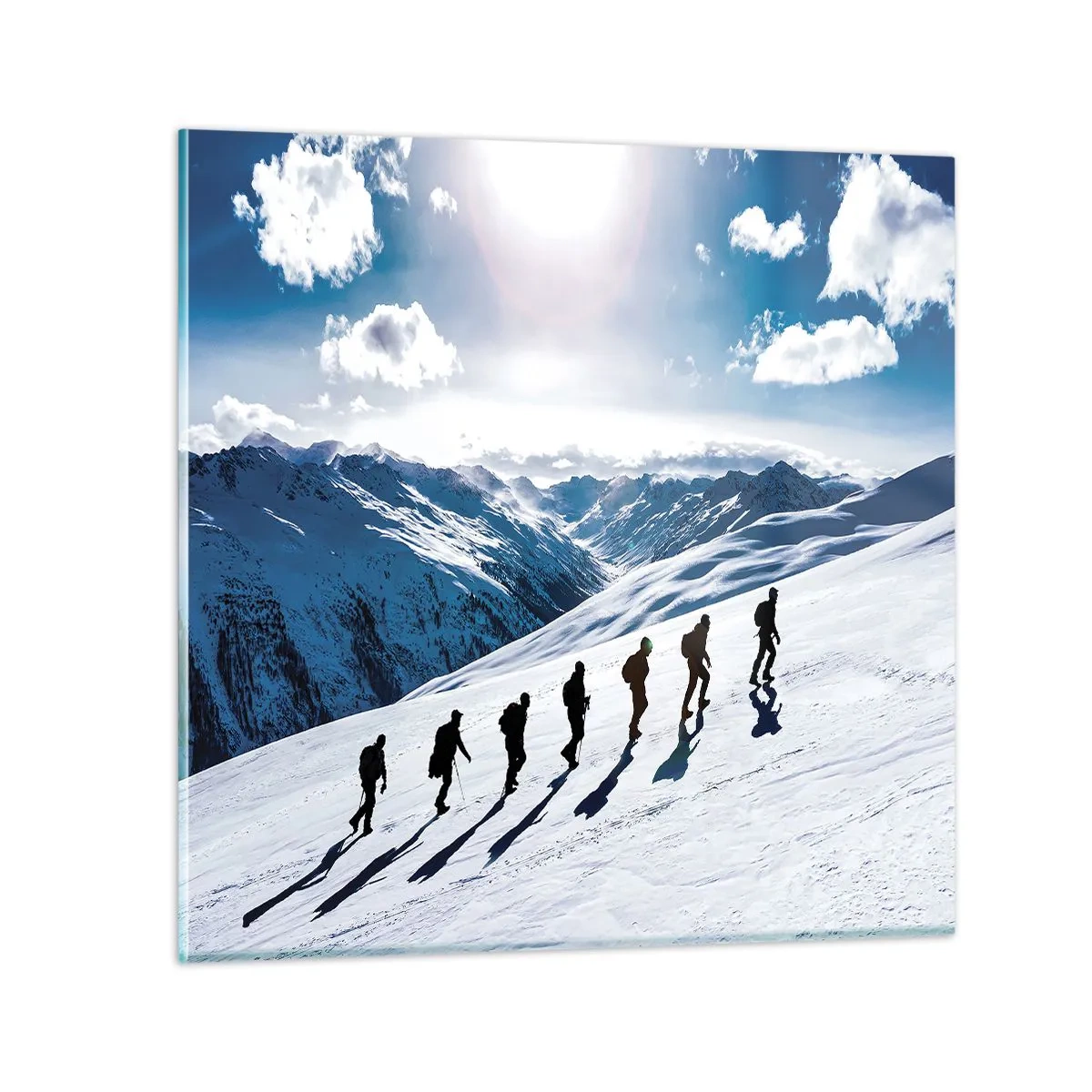 Impression sur verre - Image sur verre - L'équipe des conquérants - 30x30 cm