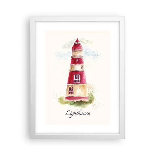 Affiche dans un cadre blanc - Poster - Il y a toujours beau temps autour - 30x40 cm