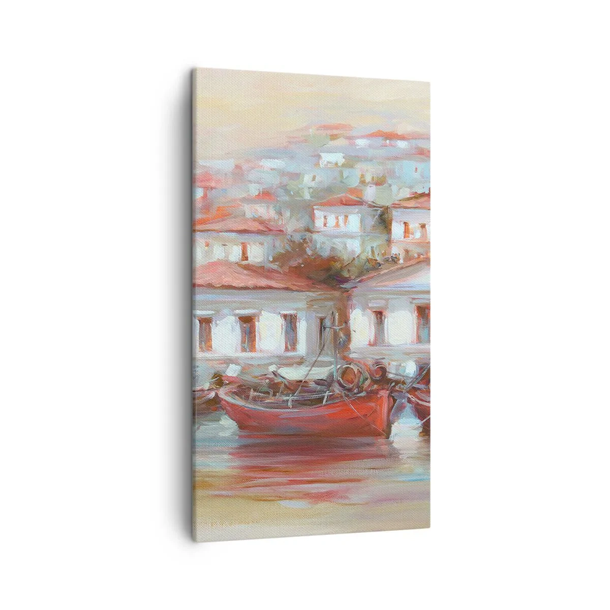 Impression sur toile - Image sur toile - Petite ville heureuse - 45x80 cm