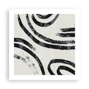 Affiche - Poster - À moitié arrêté - 50x50 cm