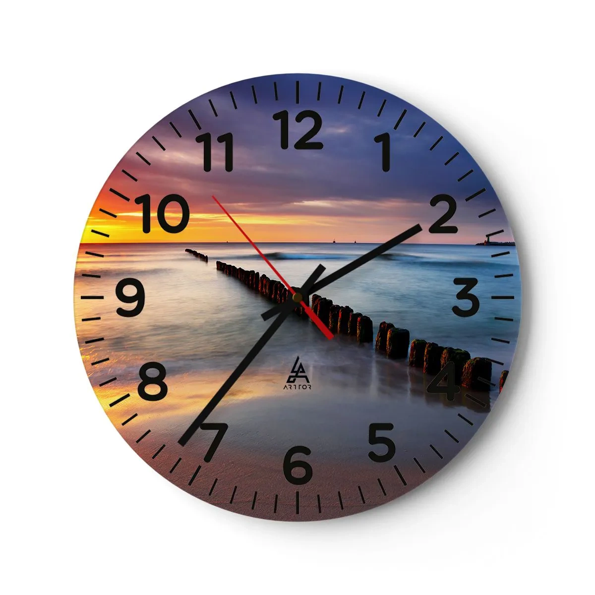 Horloge murale - Pendule murale - Ecoute le silence - 30x30 cm