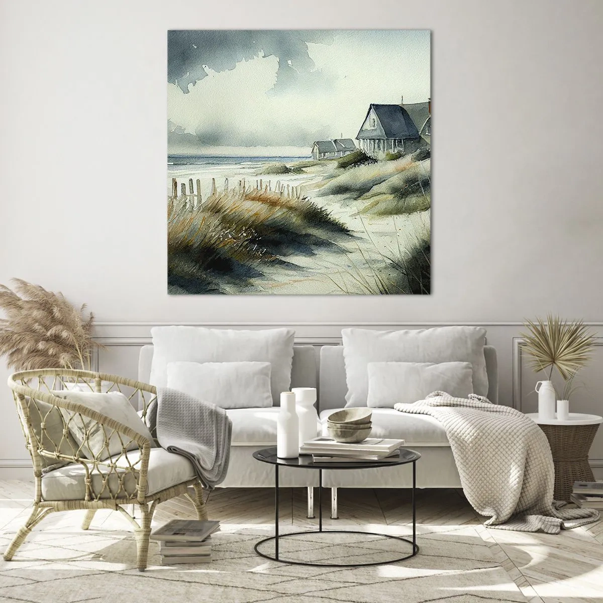 Impression sur verre - Image sur verre - Loin de l'agitation - 40x40 cm