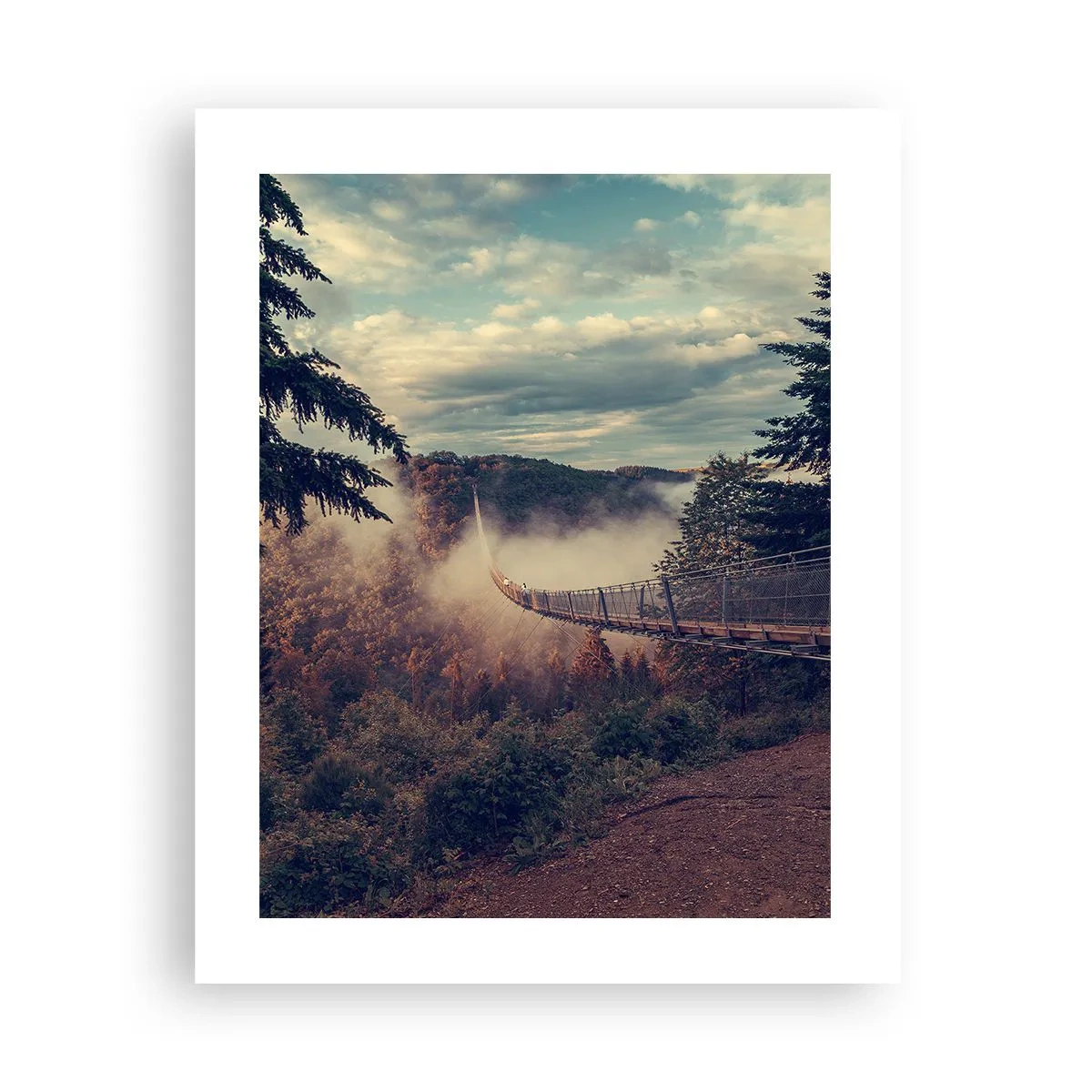 Affiche - Poster - Au-dessus de la forêt d'automne - 40x50 cm