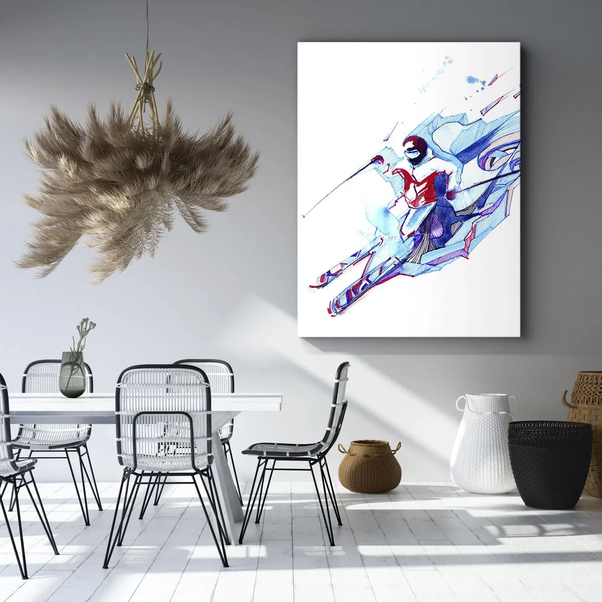Impression sur toile - Image sur toile - Ruée folle vers la joie - 45x80 cm