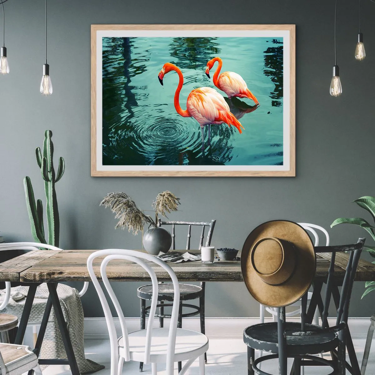 Affiche dans un chêne clair - Poster - Nous sommes à la mode maintenant - 100x70 cm