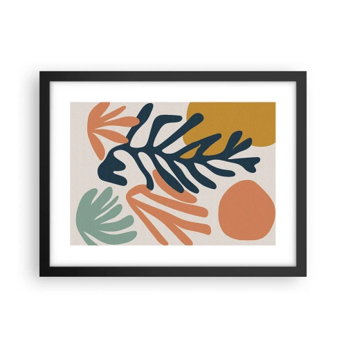 Affiche dans un cadre noir - Poster - Mers de corail - 40x30 cm