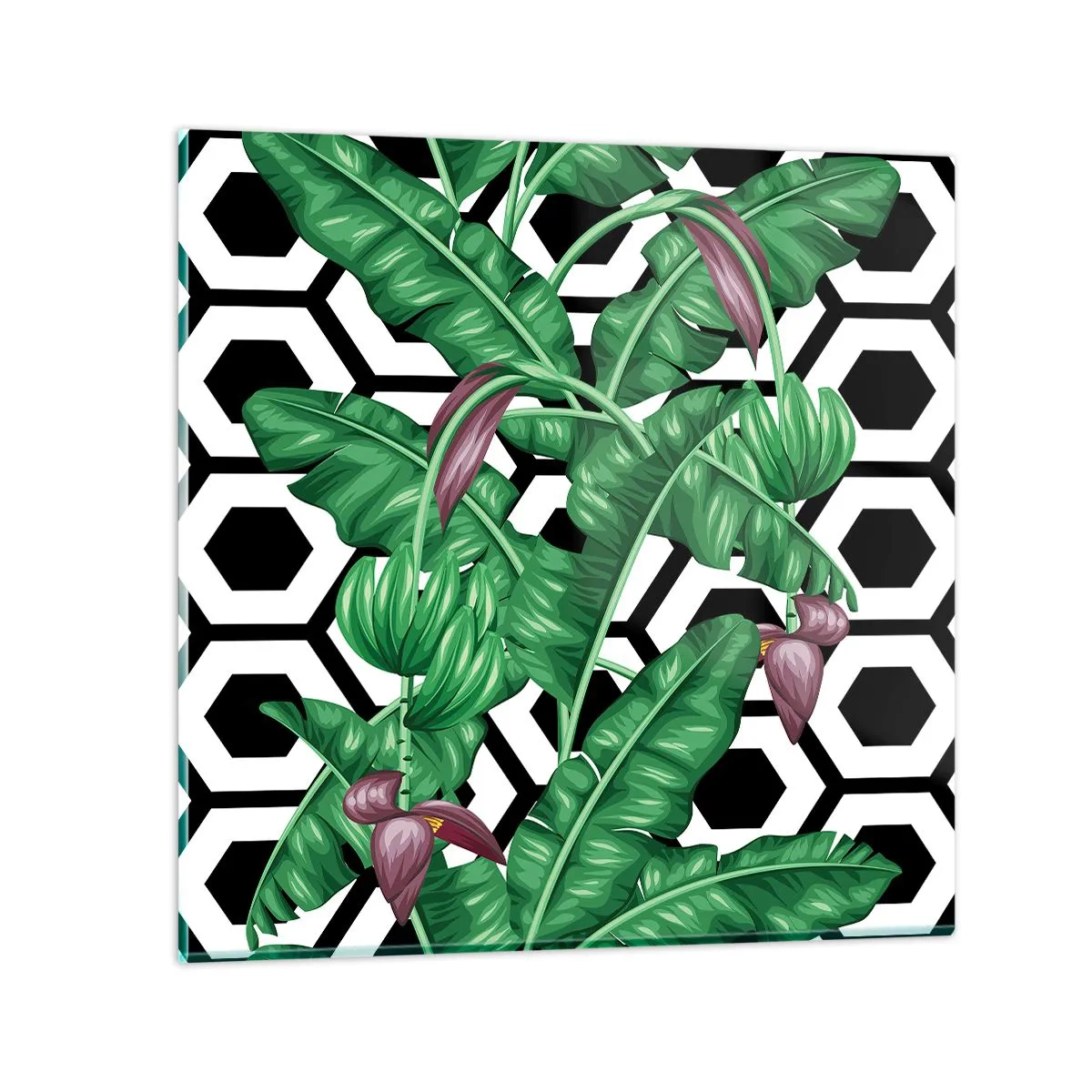 Impression sur verre - Image sur verre - Une composition symétrique par nature - 70x70 cm