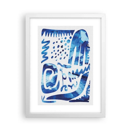 Affiche dans un cadre blanc - Poster - Retour aux racines - 30x40 cm