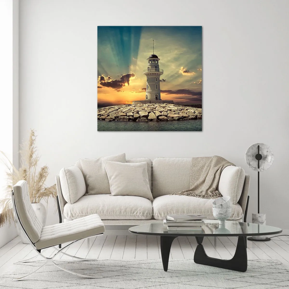 Impression sur verre - Image sur verre - Lumière - Bonté - Beauté - 30x30 cm