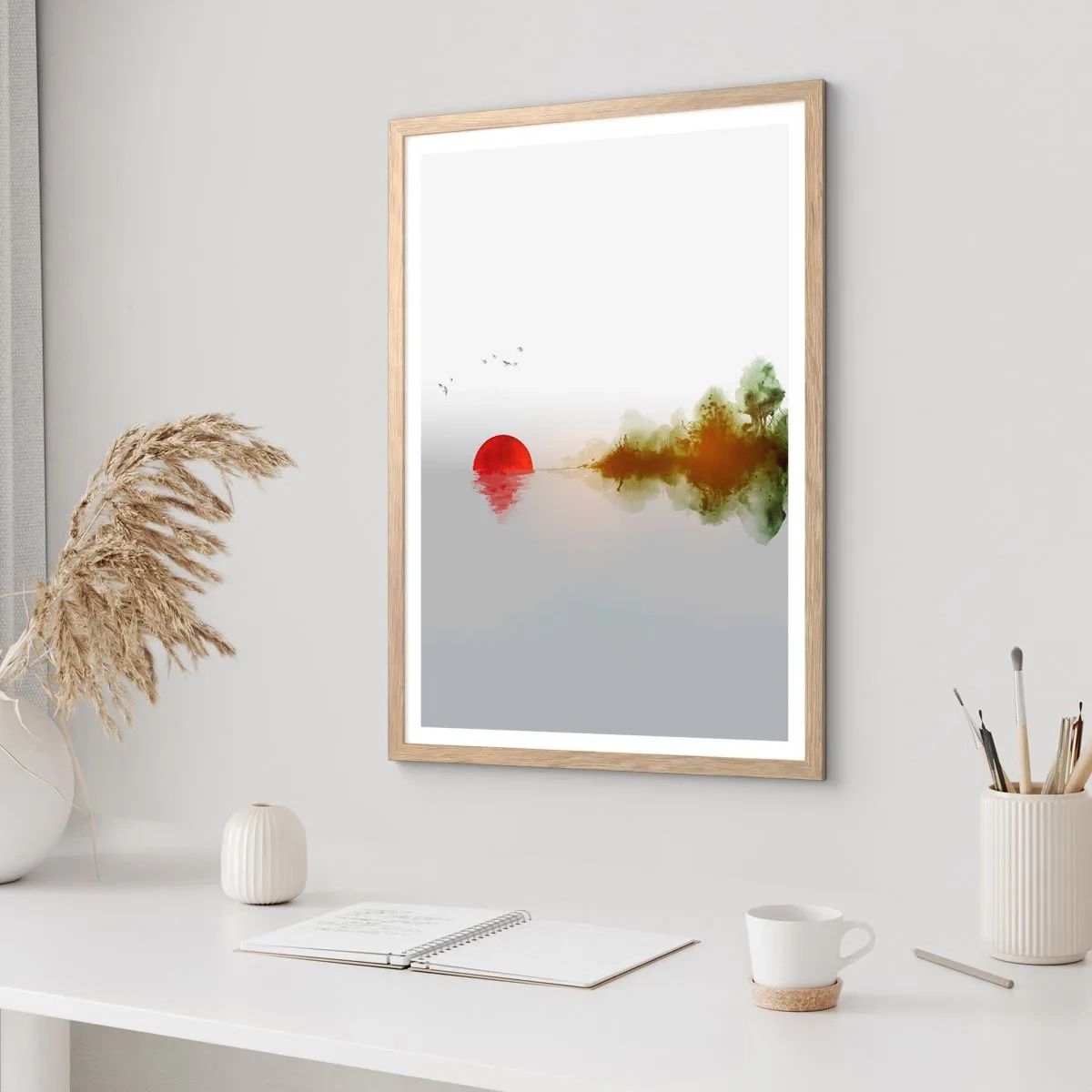 Affiche dans un chêne clair - Poster - Une promesse de paix - 61x91 cm