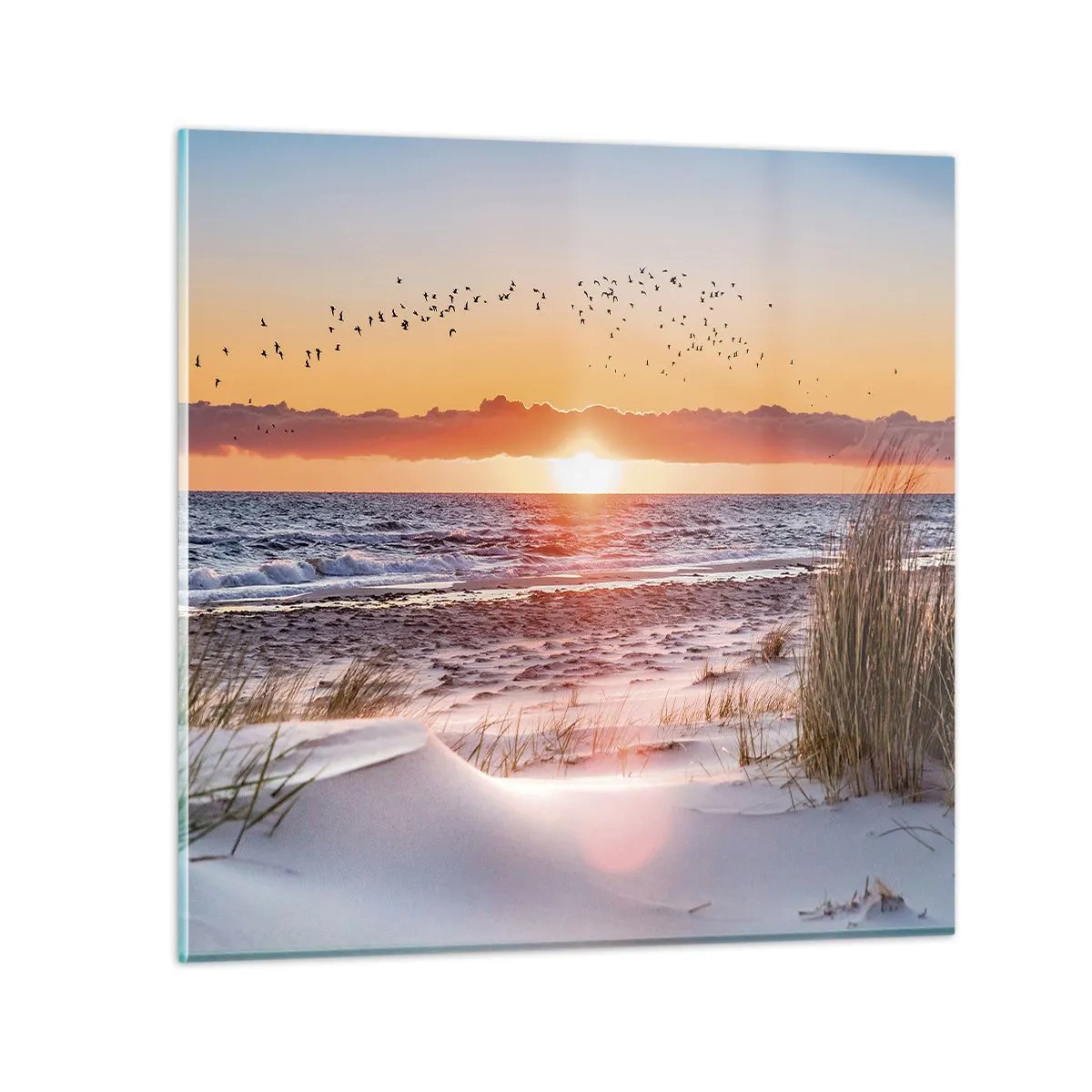 Impression sur verre - Image sur verre - Paysage horizontal - 40x40 cm