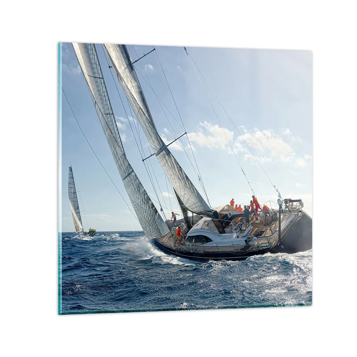 Impression sur verre - Image sur verre - Que le meilleur l'emporte - 30x30 cm