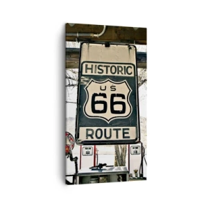 Impression sur toile - Image sur toile - Voyage rétro américain - 45x80 cm