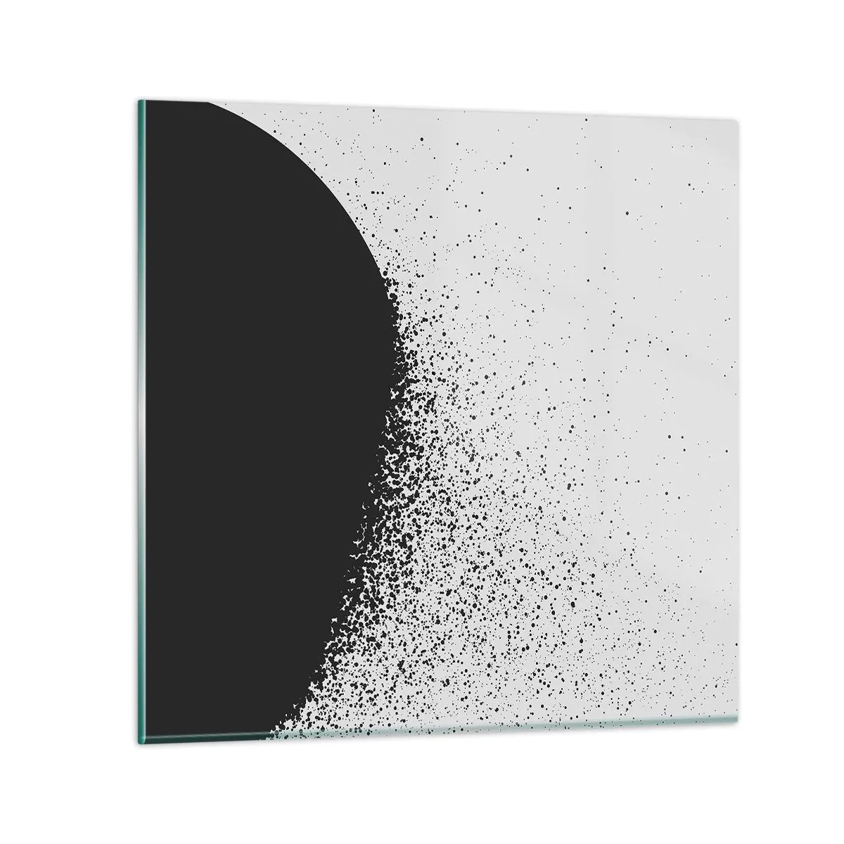 Impression sur verre - Image sur verre - Mouvement des molécules - 50x50 cm