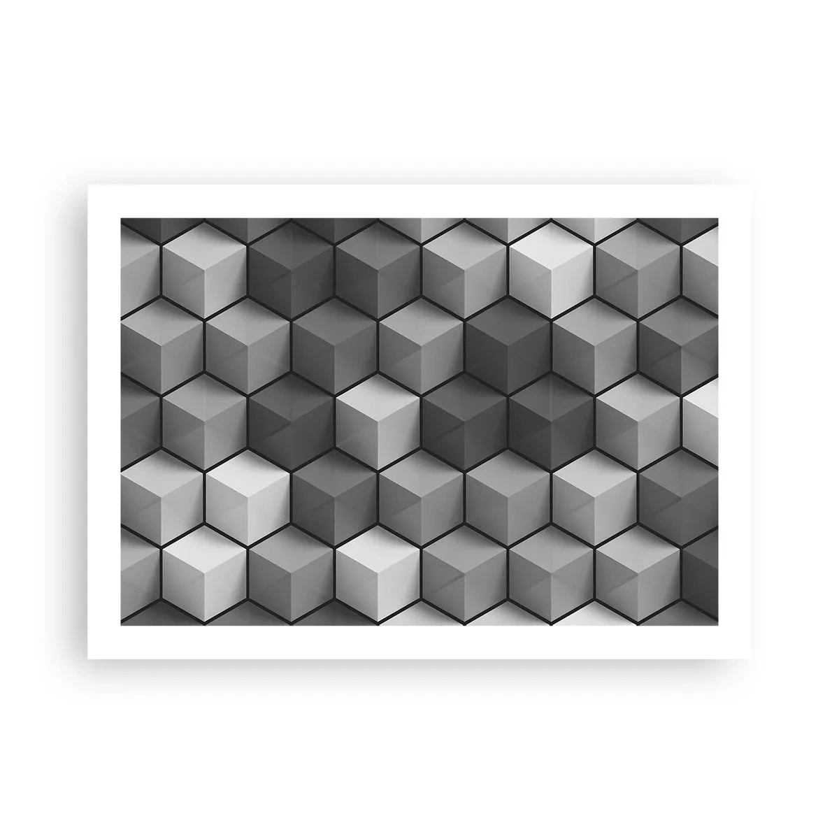 Affiche - Poster - Puzzle cubiste - 70x50 cm